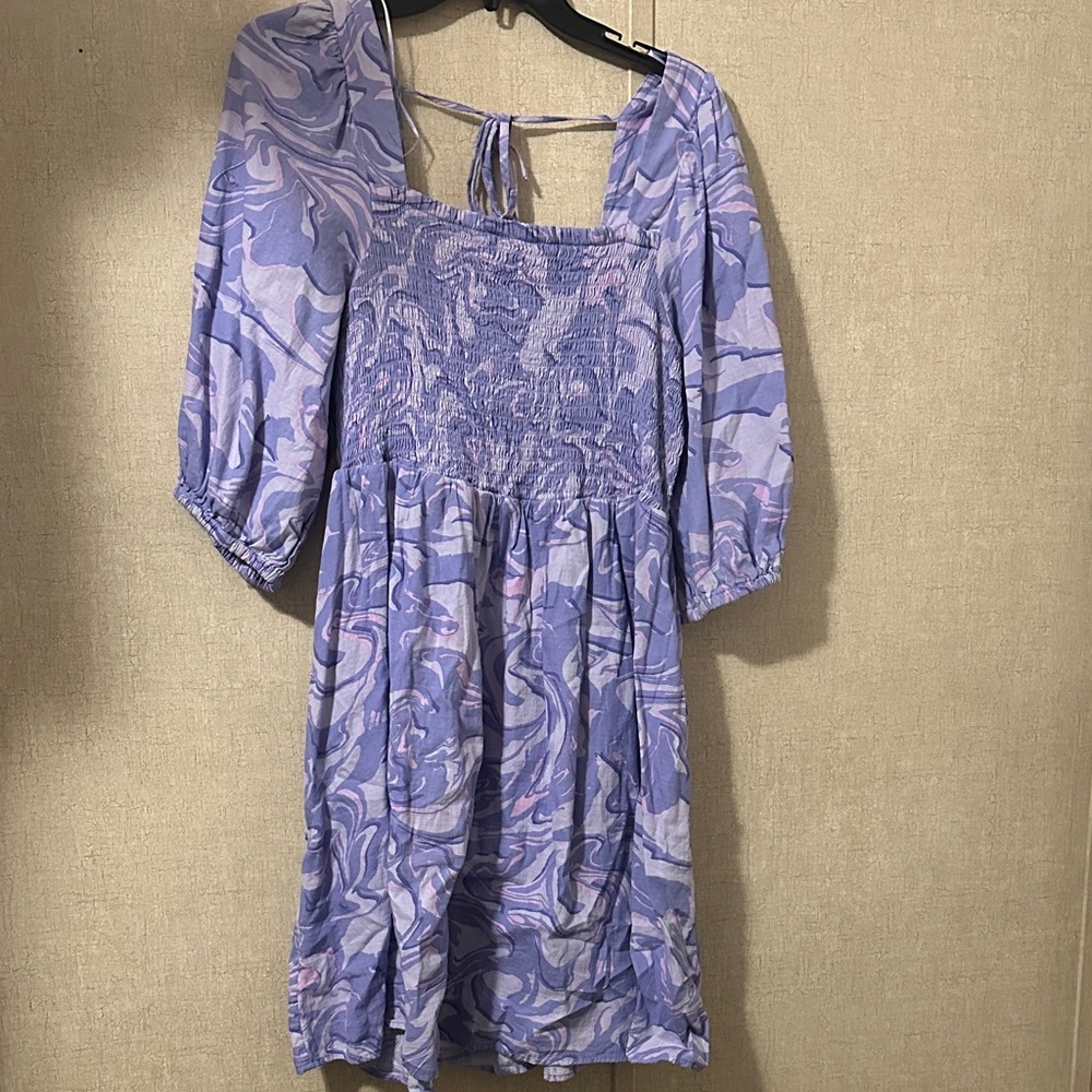 Ava & Viv Purple Swirl Dress